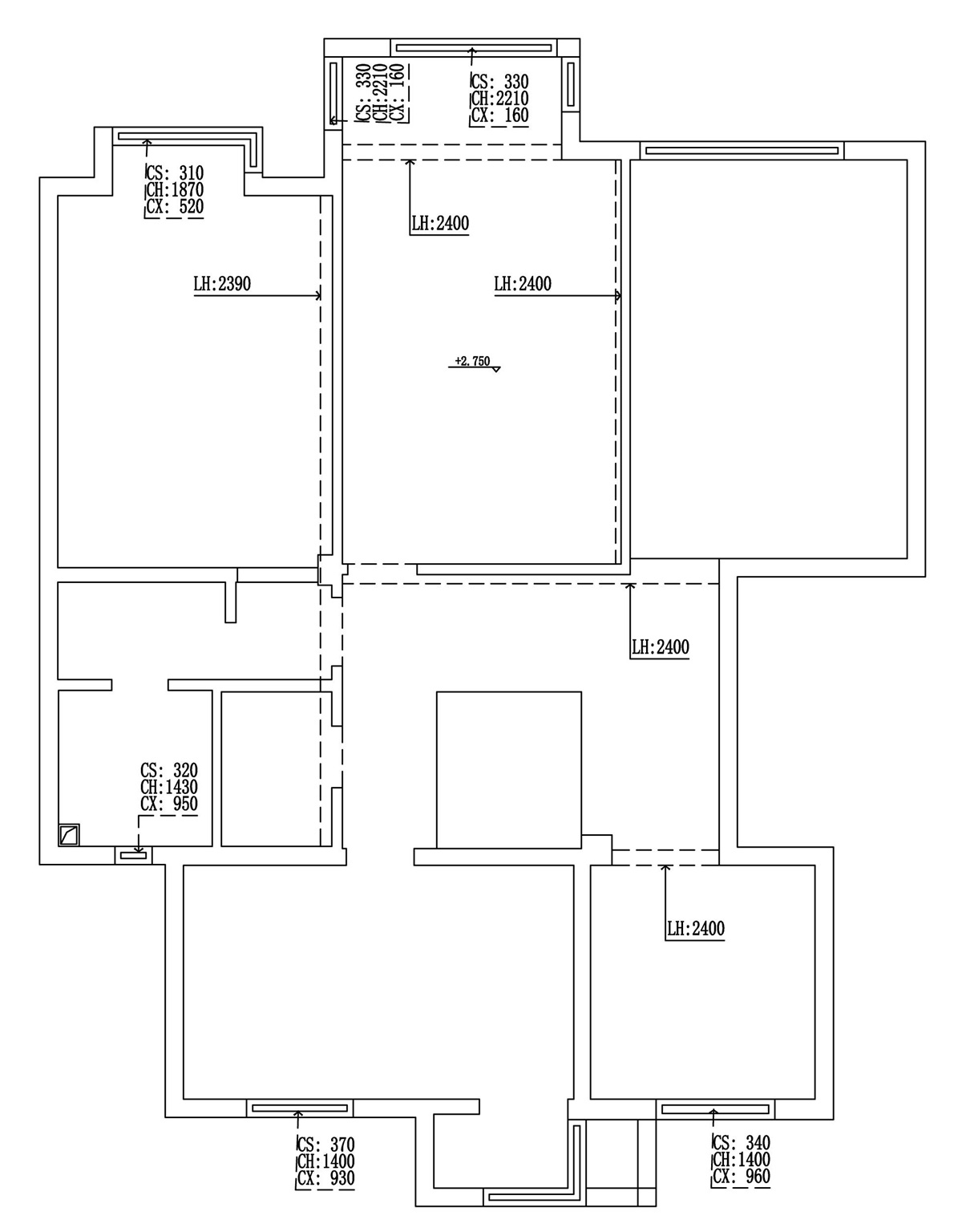 二層原始結(jié)構(gòu)圖